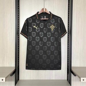 Puma Black and Gold Men's Jersey